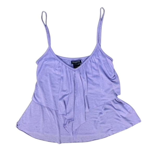 Aritzia Talula Women's Tank Top Cami Blouse Tiered front Sleeveless purple XS - Picture 2 of 10